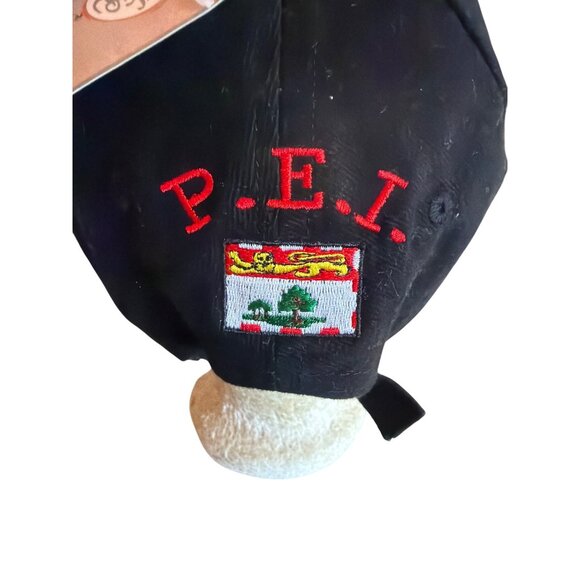 Prince Edward Island Embroidered Black Baseball Cap With Adjustable Strap - Picture 4 of 8